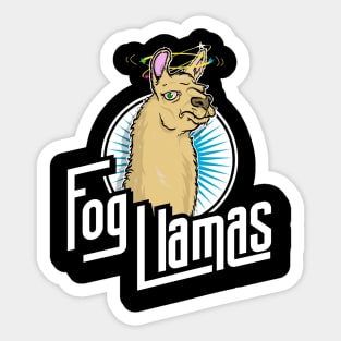 Fog Llamas Sticker